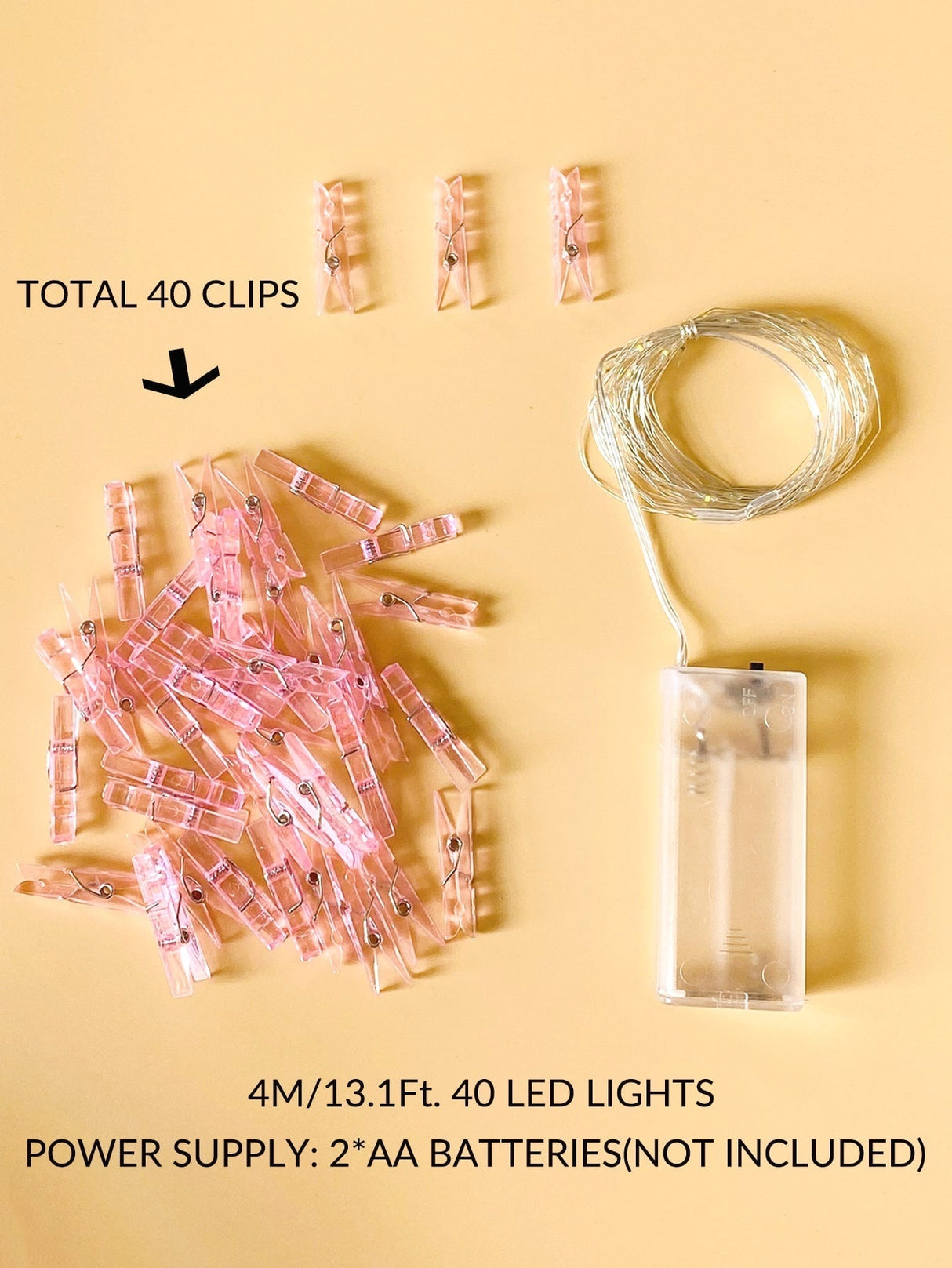 40m String Light with 40pcs Clip 1pc - Novelty Lighting