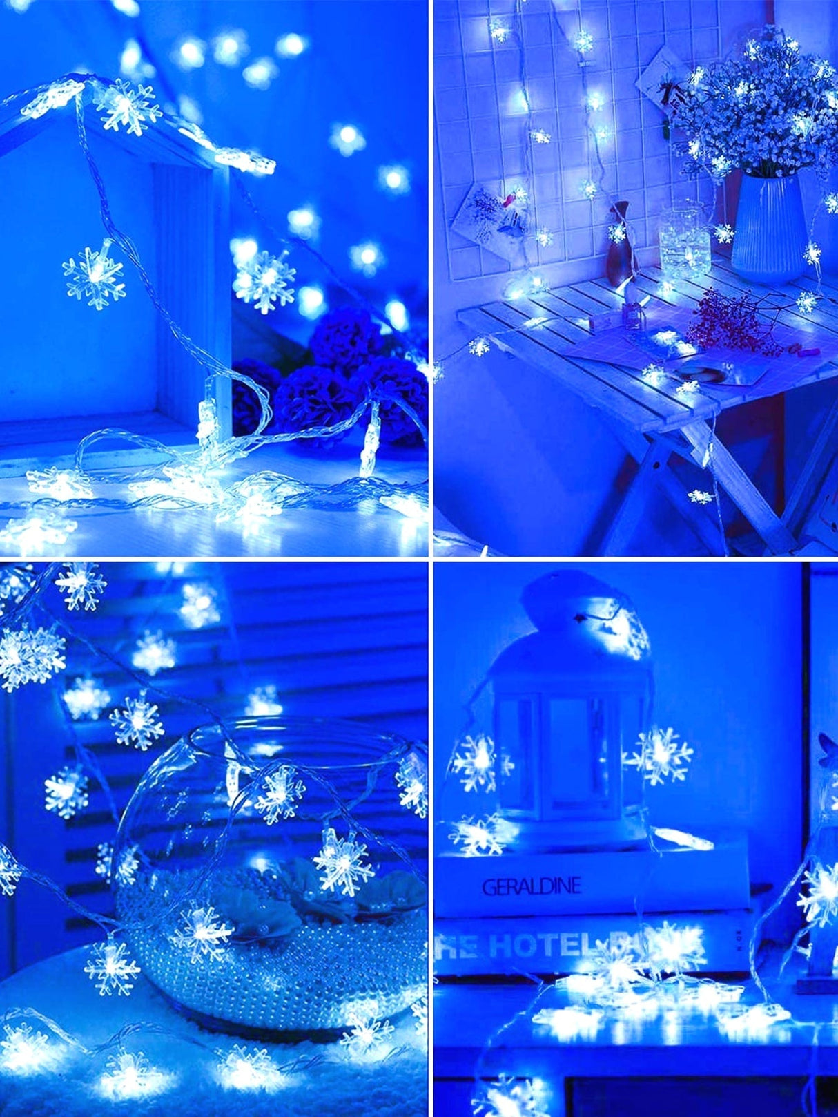 Christmas 40 Led 6m Snowflake String Light - Lighting & Lamp