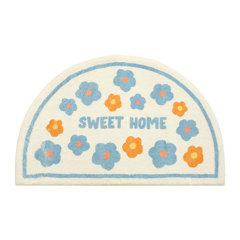 Fresh Lovely Semicircle Bath Mat