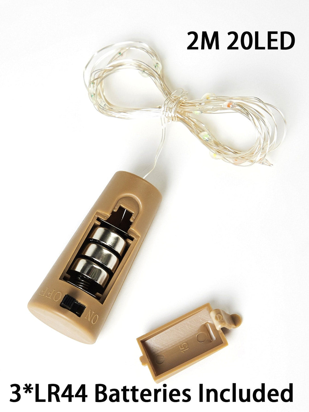 Copper String Light with 20pcs Bulb 1pc - Novelty Lighting