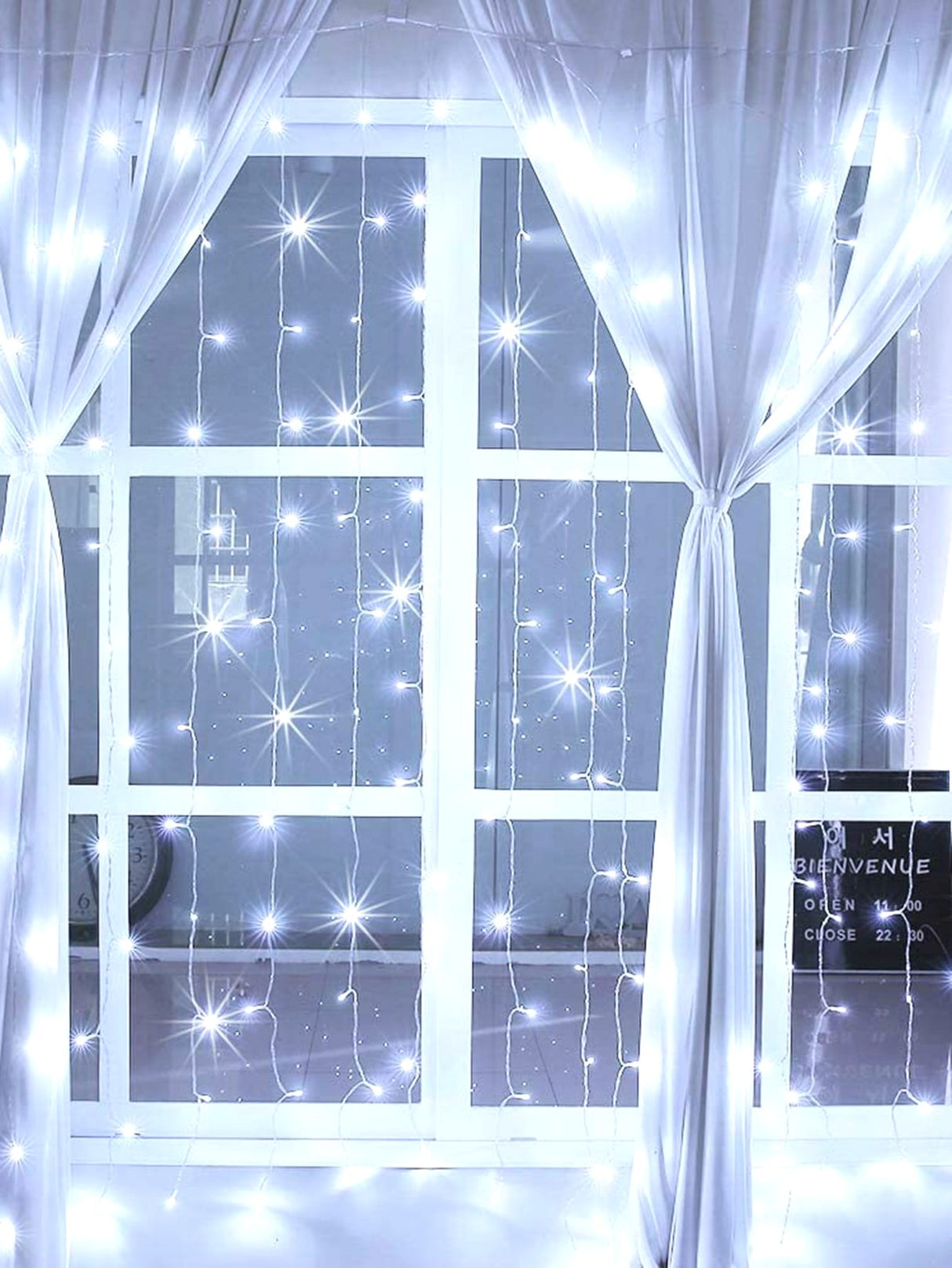 Decorative String Light with 50pcs Bulb Curtain - Novelty Lighting