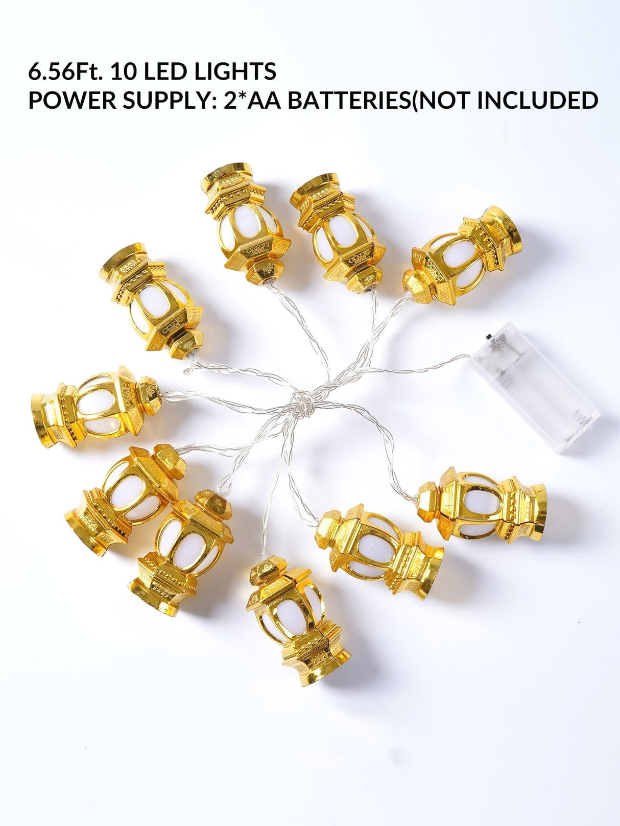 Ramadan String Light with 10pcs Tower Shaped Bulb 1pc - Novelty Lighting