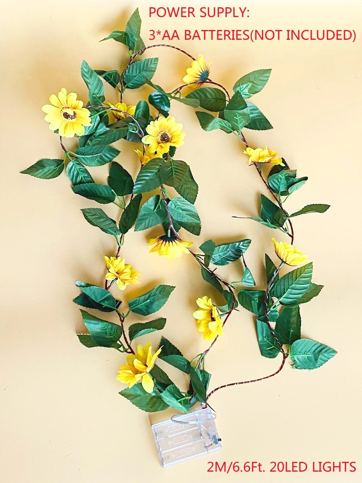 Artificial Sunflower Decor String Light 20pcs - Novelty Lighting