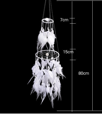 White Double-Deck Dream Catcher