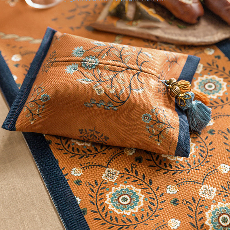 American country ins original pastoral car tissue box living room restaurant fabric tissue set ins ornaments Xintie				 							        							New products for autumn and winter, original hand-painted design, digital printing and dyeing