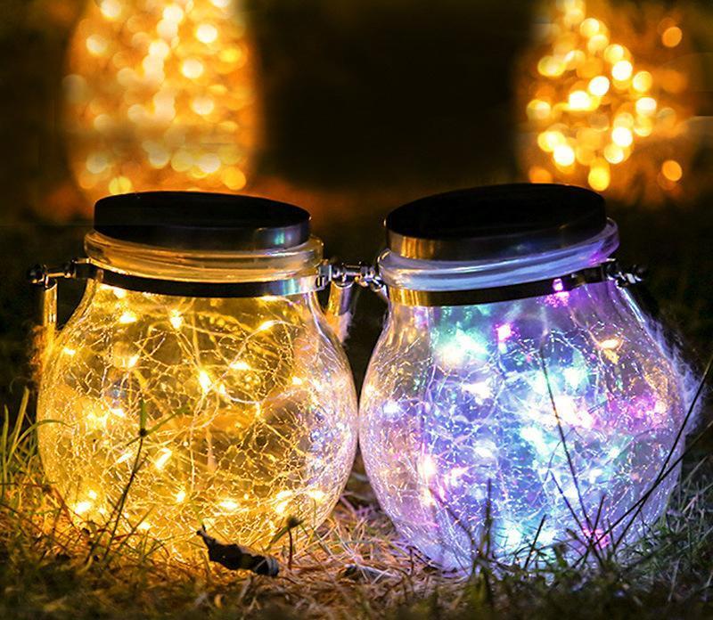 Solar Crack Glass Light