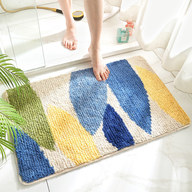 Feblilac Dark Blue Starry Night Bath Mat