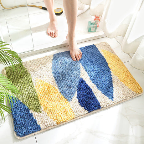 Feblilac Dark Blue Starry Night Bath Mat