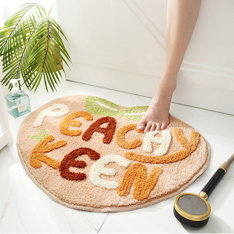 Lovely Peaches Apple and Lemons bath mat