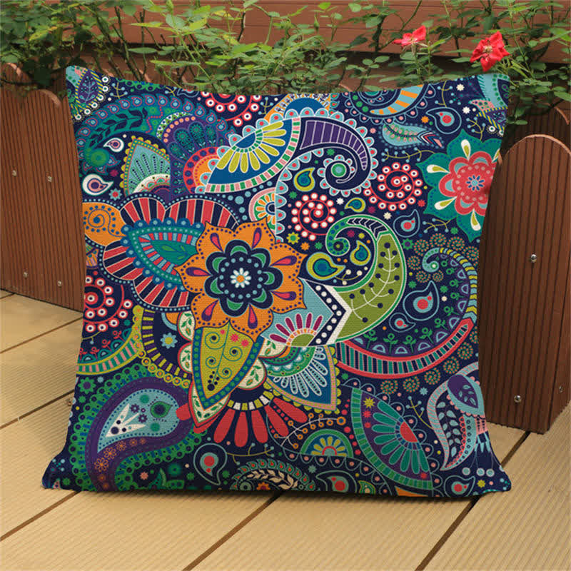 Beautiful Pattern Cotton Linen Pillow Cover