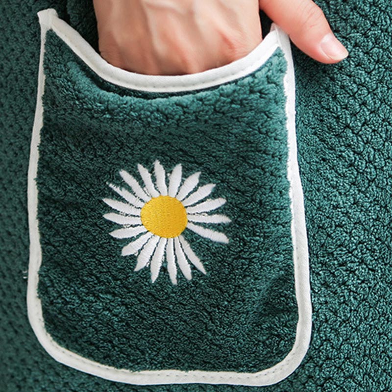 Bath Wrap Bath Cover Up with Pocket