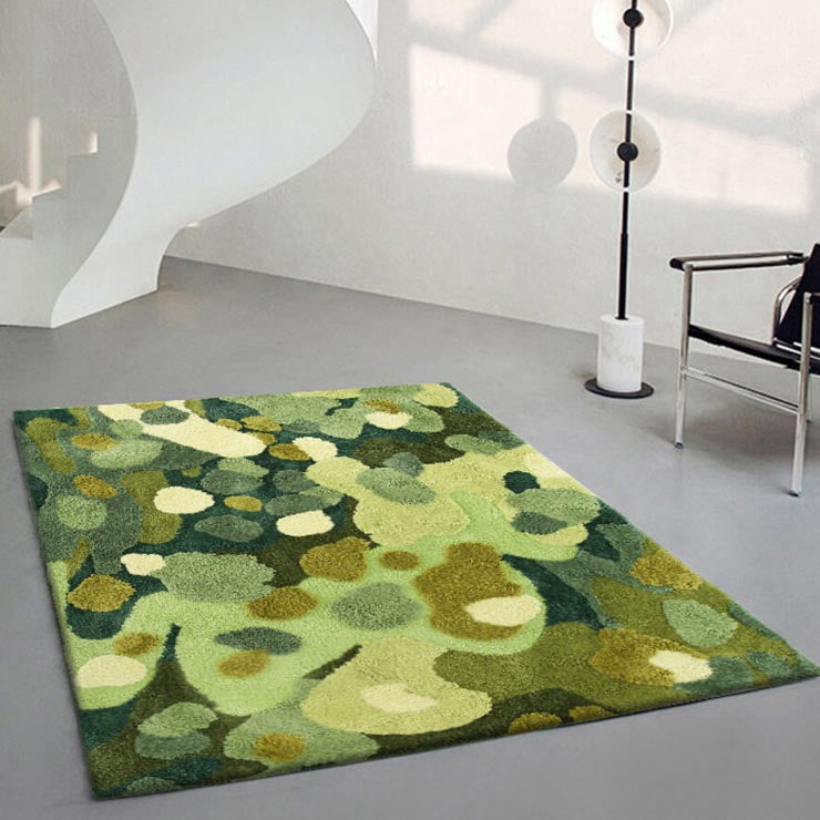 Feblilac 3D Pastoral Moss Bedroom Mat, Multiple Sized Floral Area Rugs, Plants Bedroom Rugs, Soft Thick Bedroom Carpet, Art Mats, Best Rugs, Hot Bedroom Mat