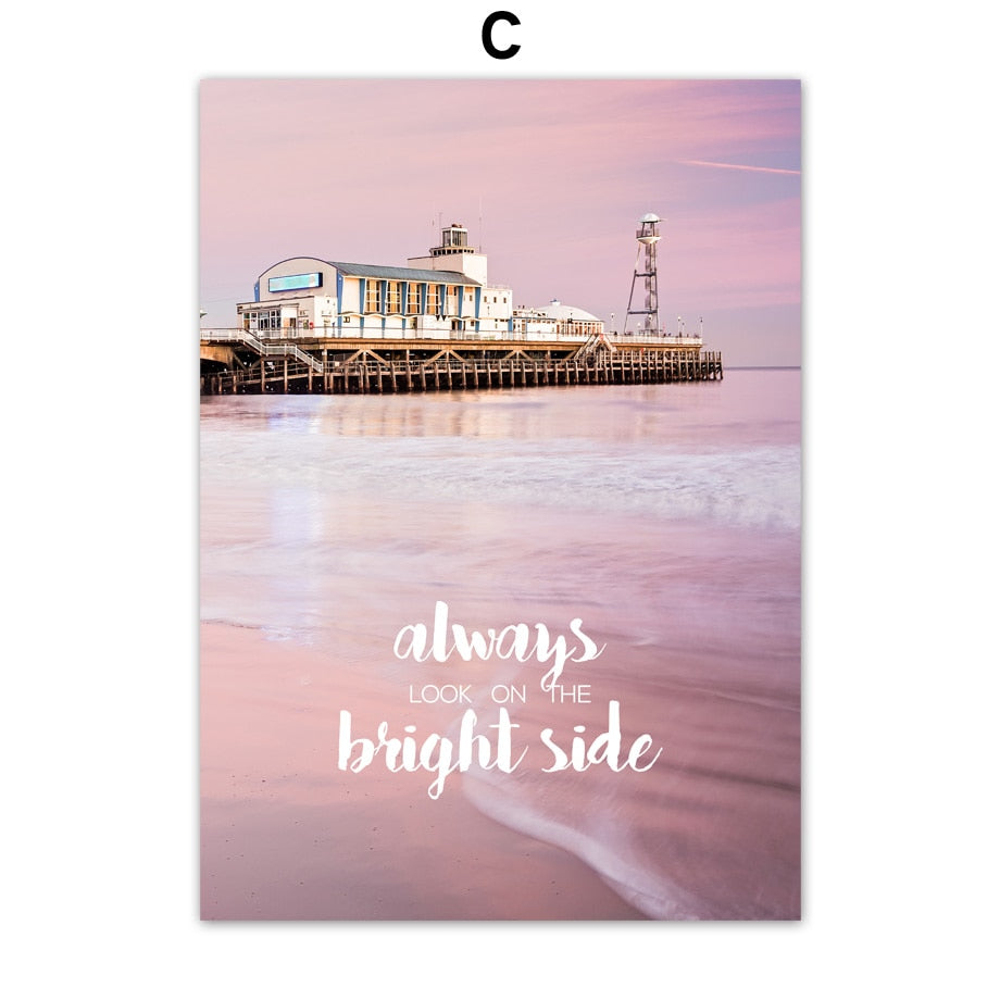 Poster Flower Street Landscape Wall Art Canvas Painting Posters And Prints Wall Pictures For Living Room Decor