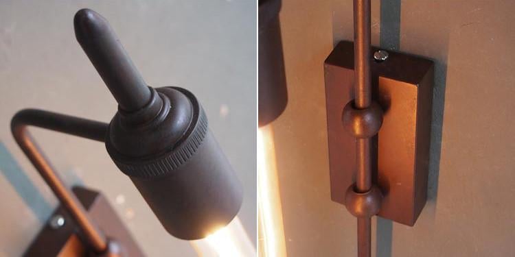 Antique Pencil Bulb Wall Light