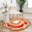 Abstract Colorful Flowers Bedroom Mat