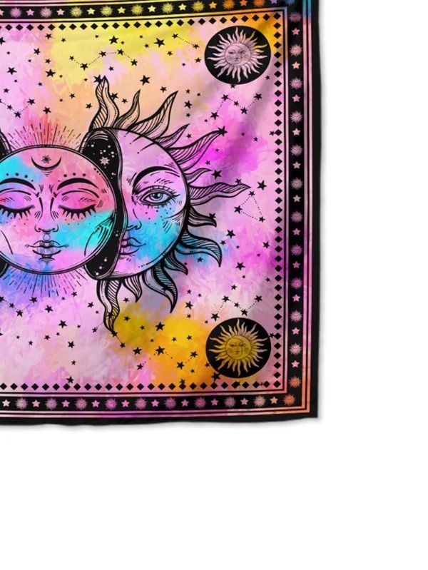 Abstract Sun Print Tapestry