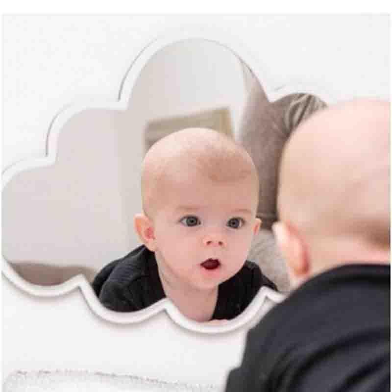Children Decorative Mirror Baby Room Rabbit Bowknot Wall Frame Creative Home Art Decoration