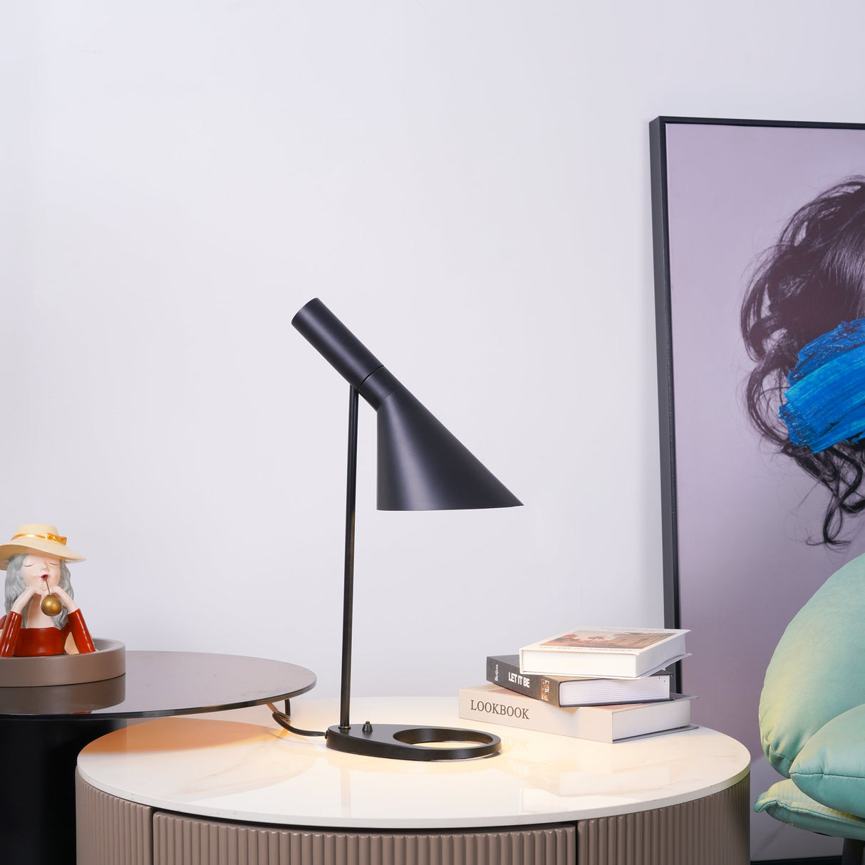 Black Danish Table Lamp