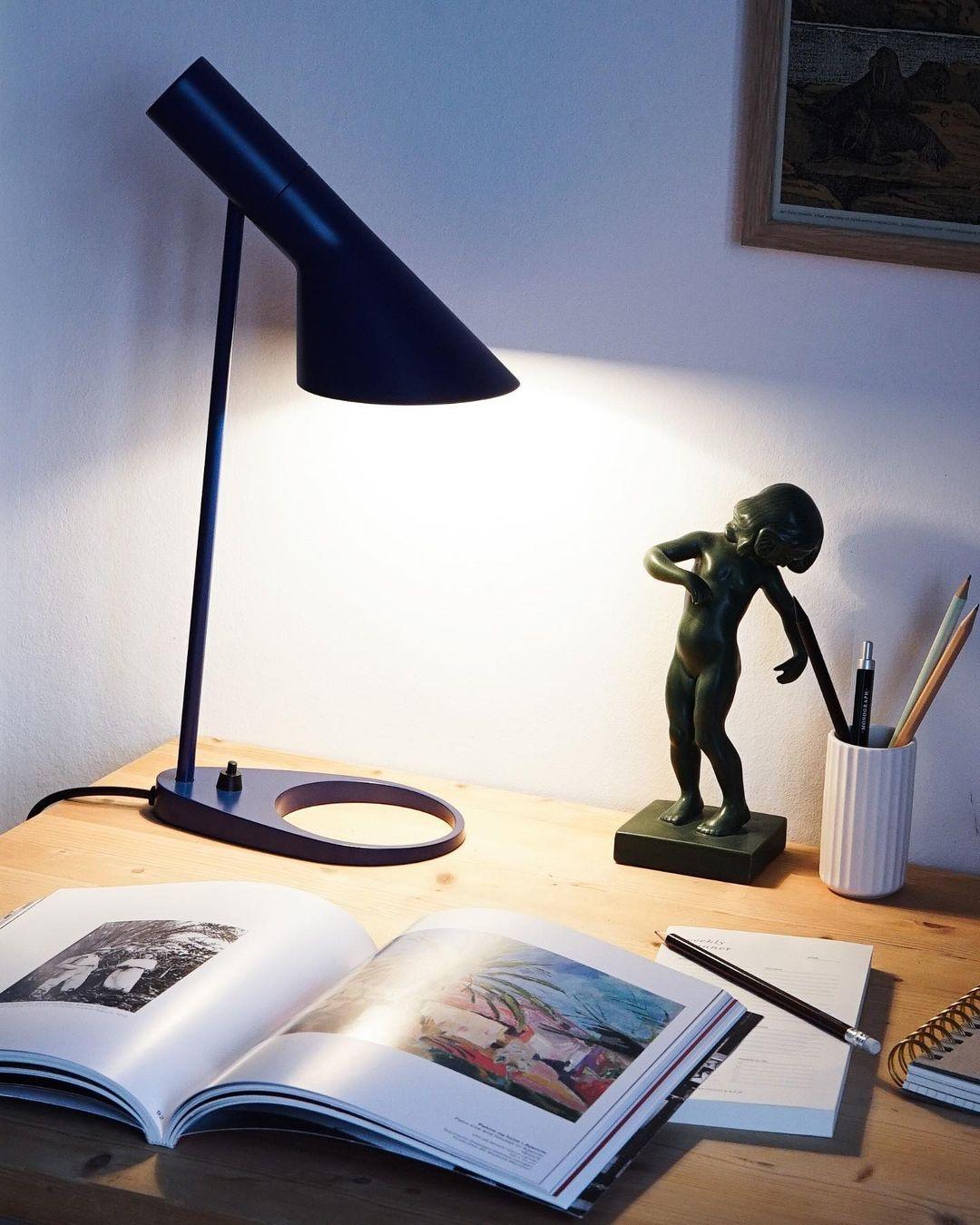 Black Danish Table Lamp