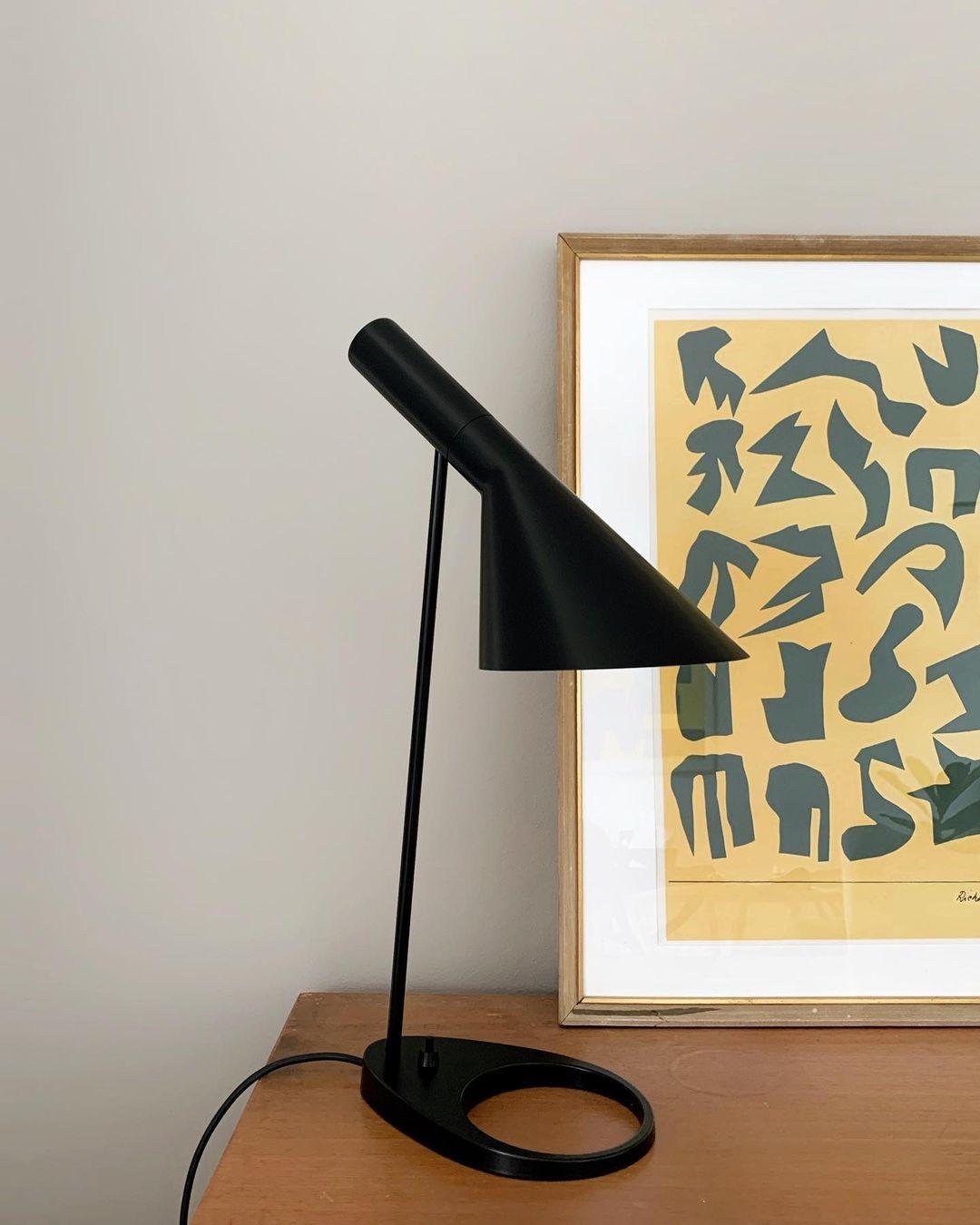 Black Danish Table Lamp