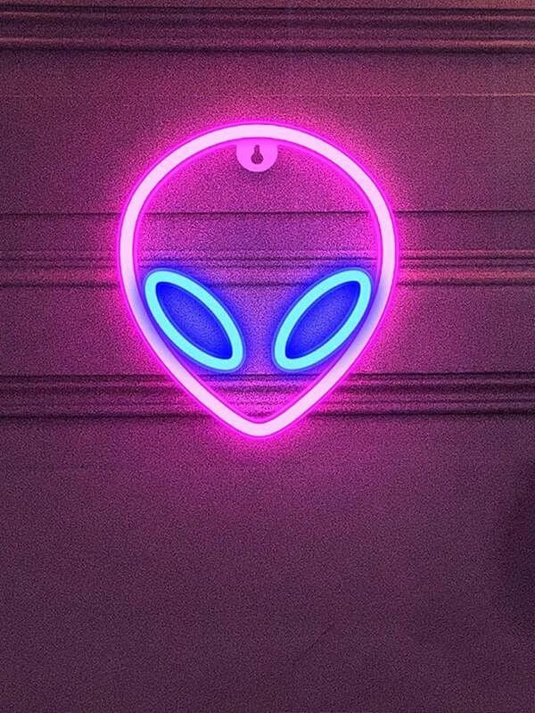 Alien Rose Red Blue Neon Light 1pc