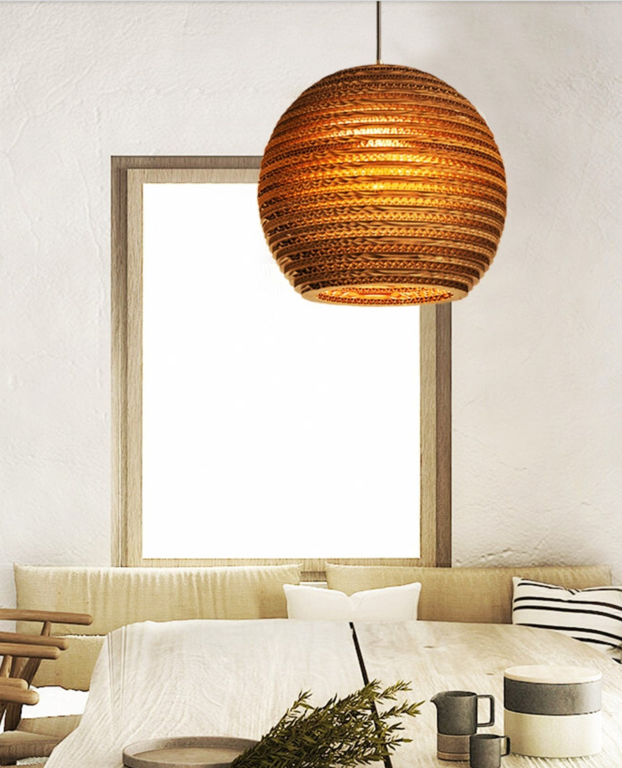Luminaria Corrugated Board Pendant Light