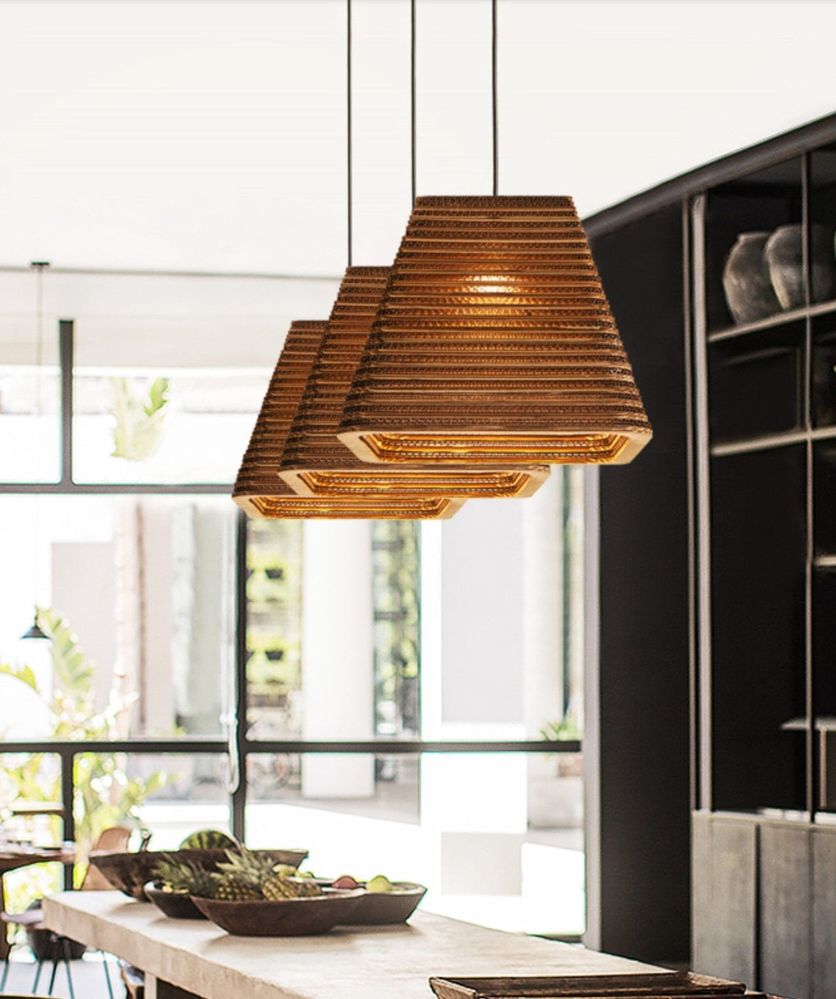 Luminaria Corrugated Board Pendant Light