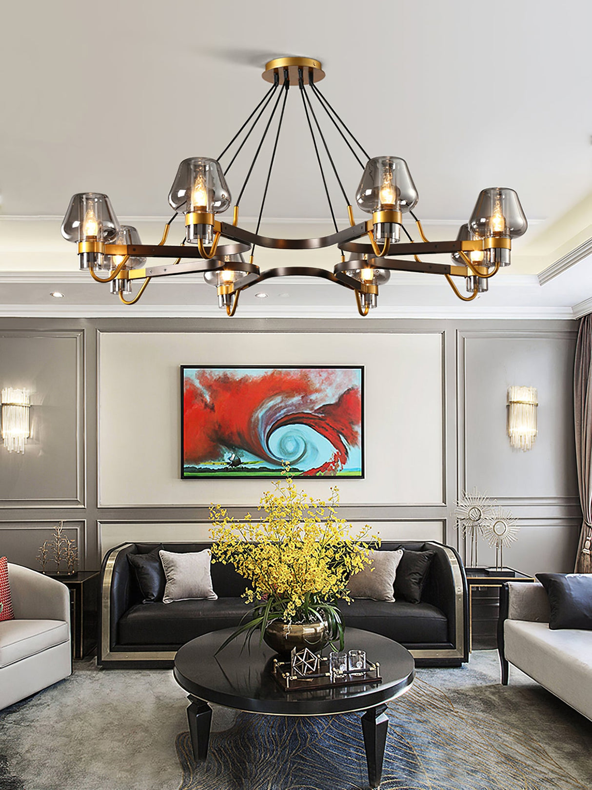 Antique Glass Chandeliers