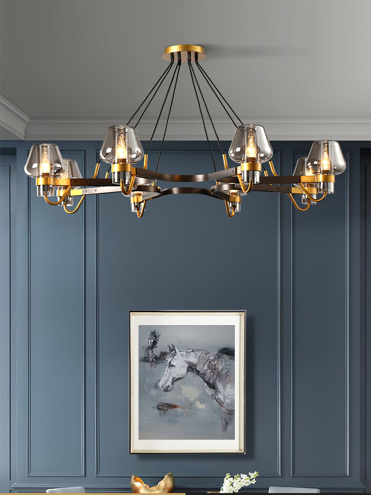 Antique Glass Chandeliers