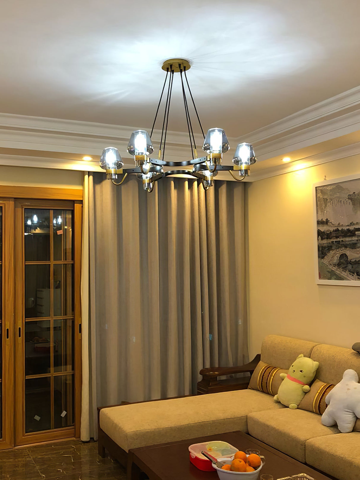 Antique Glass Chandeliers