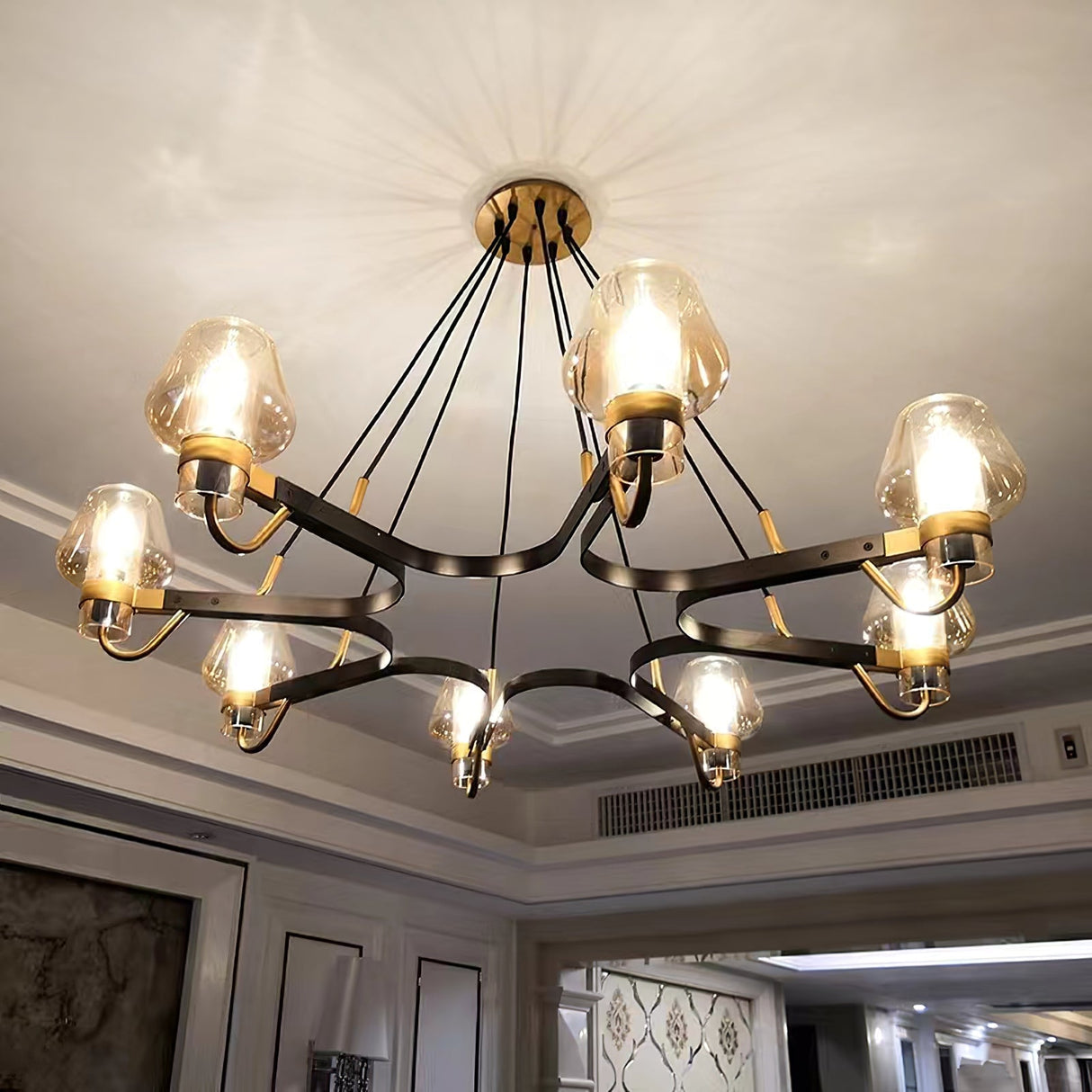 Antique Glass Chandeliers