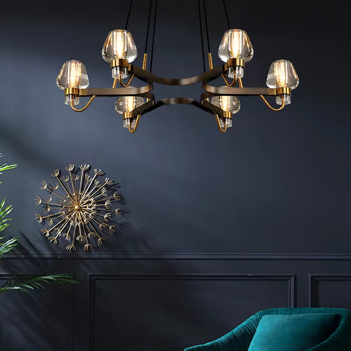 Antique Glass Chandeliers