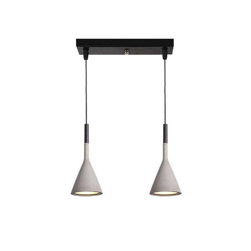 Conical Concrete Pendant Light