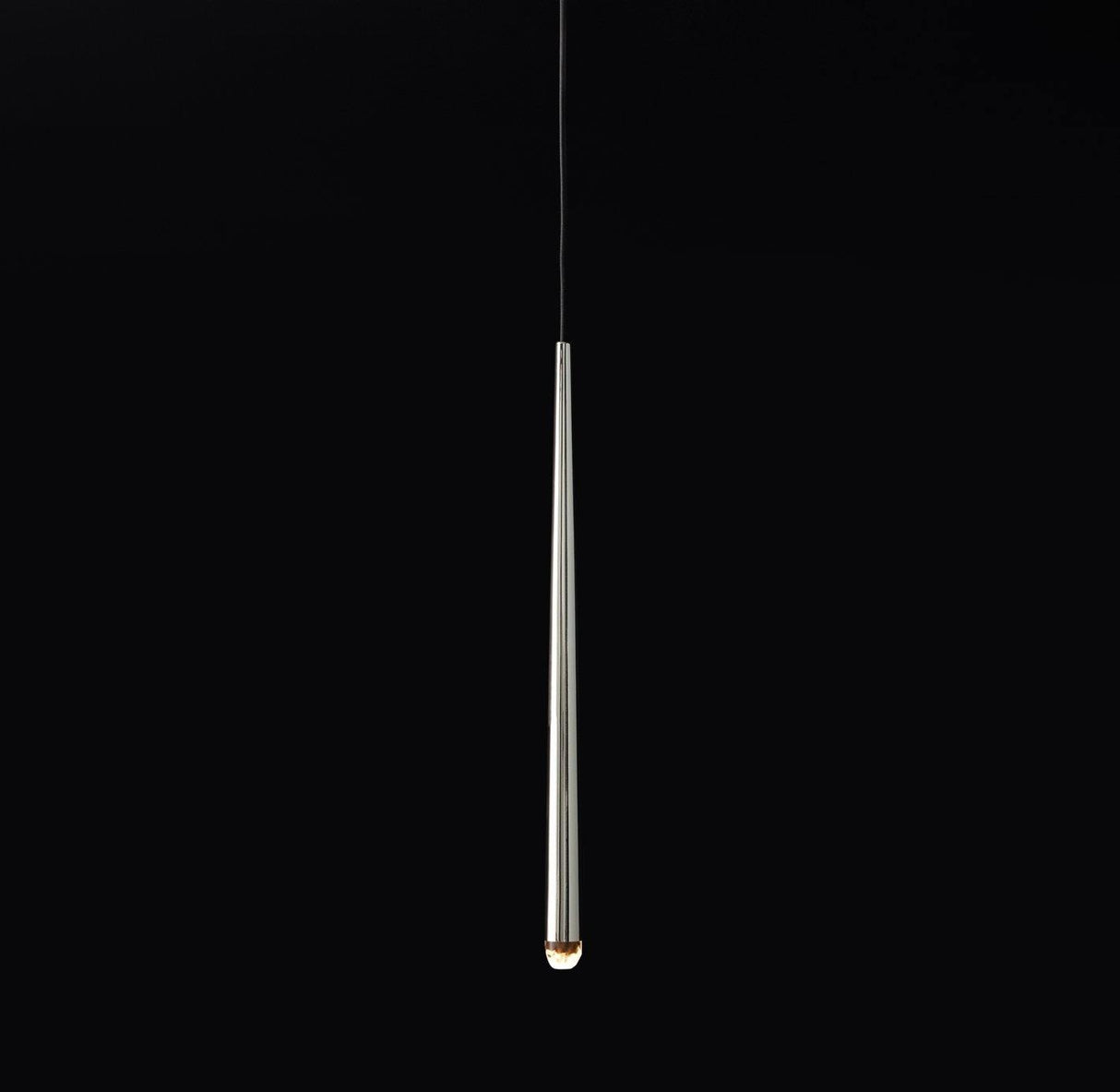 Brass Cone Pipe Long Chandeliers