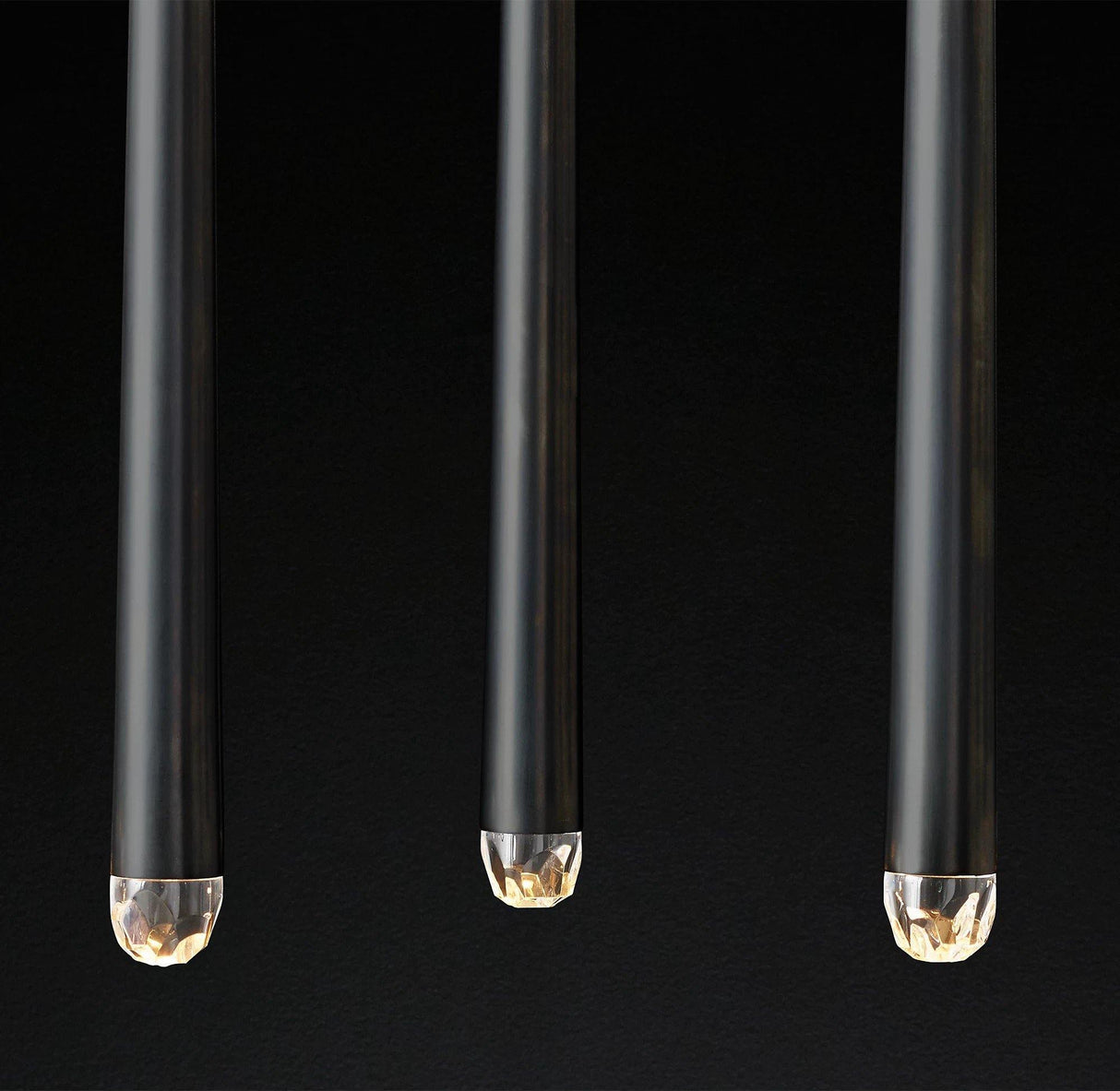 Brass Cone Pipe Long Chandeliers