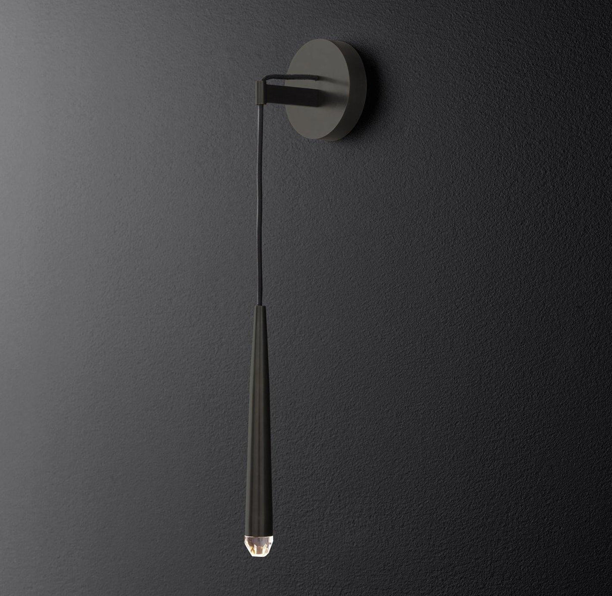Brass Cone Pipe Wall Lamp
