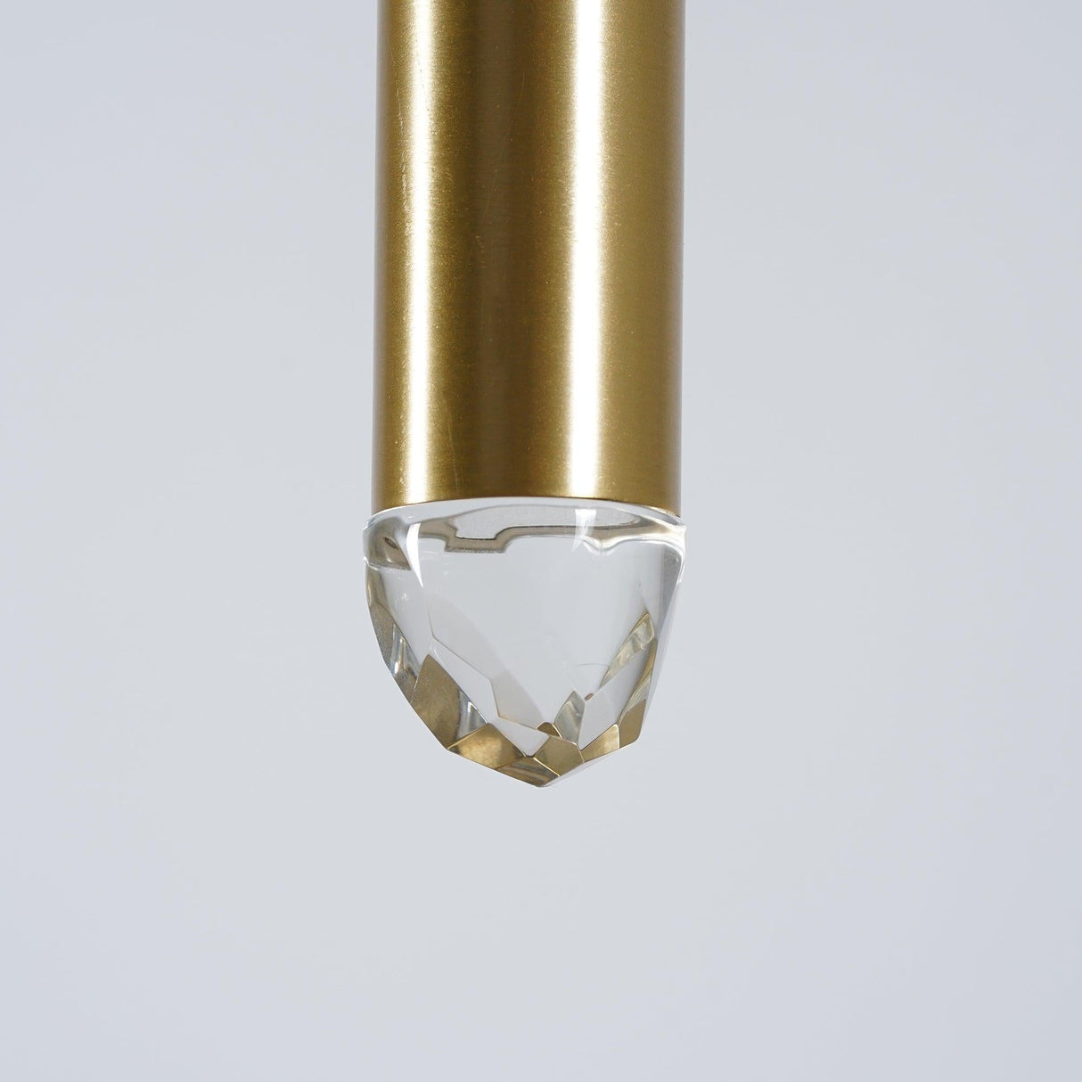 Brass Cone Pipe Long Chandeliers