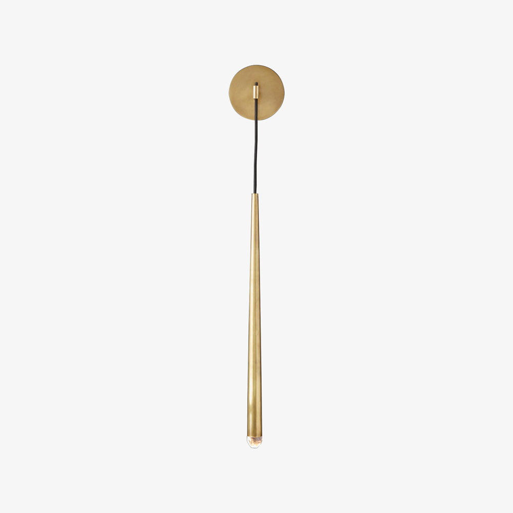 Brass Cone Pipe Wall Lamp