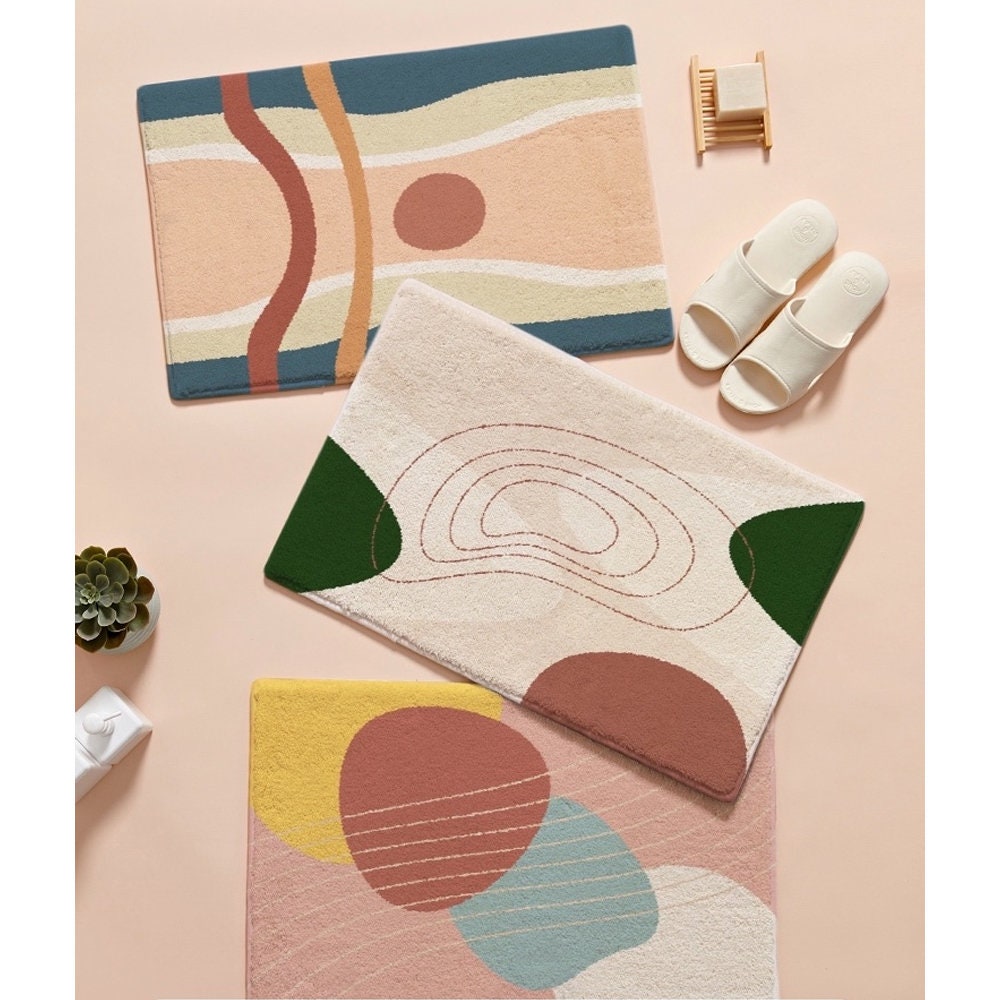 Artistic Style Bathroom Mats