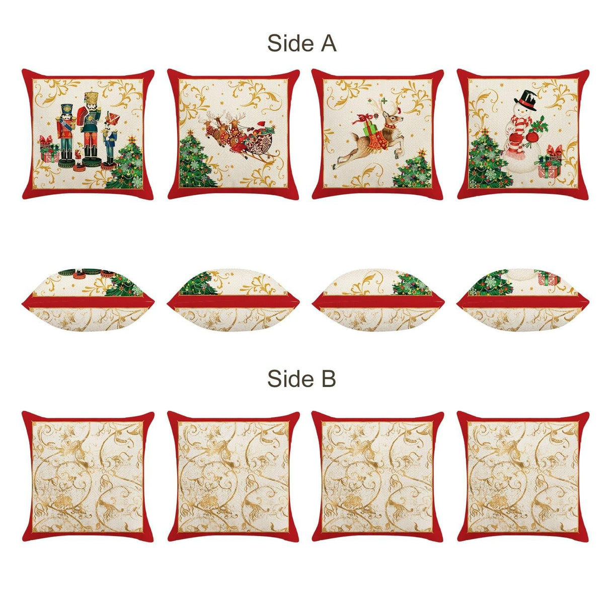 Christmas Reindeer Throw Pillow Covers