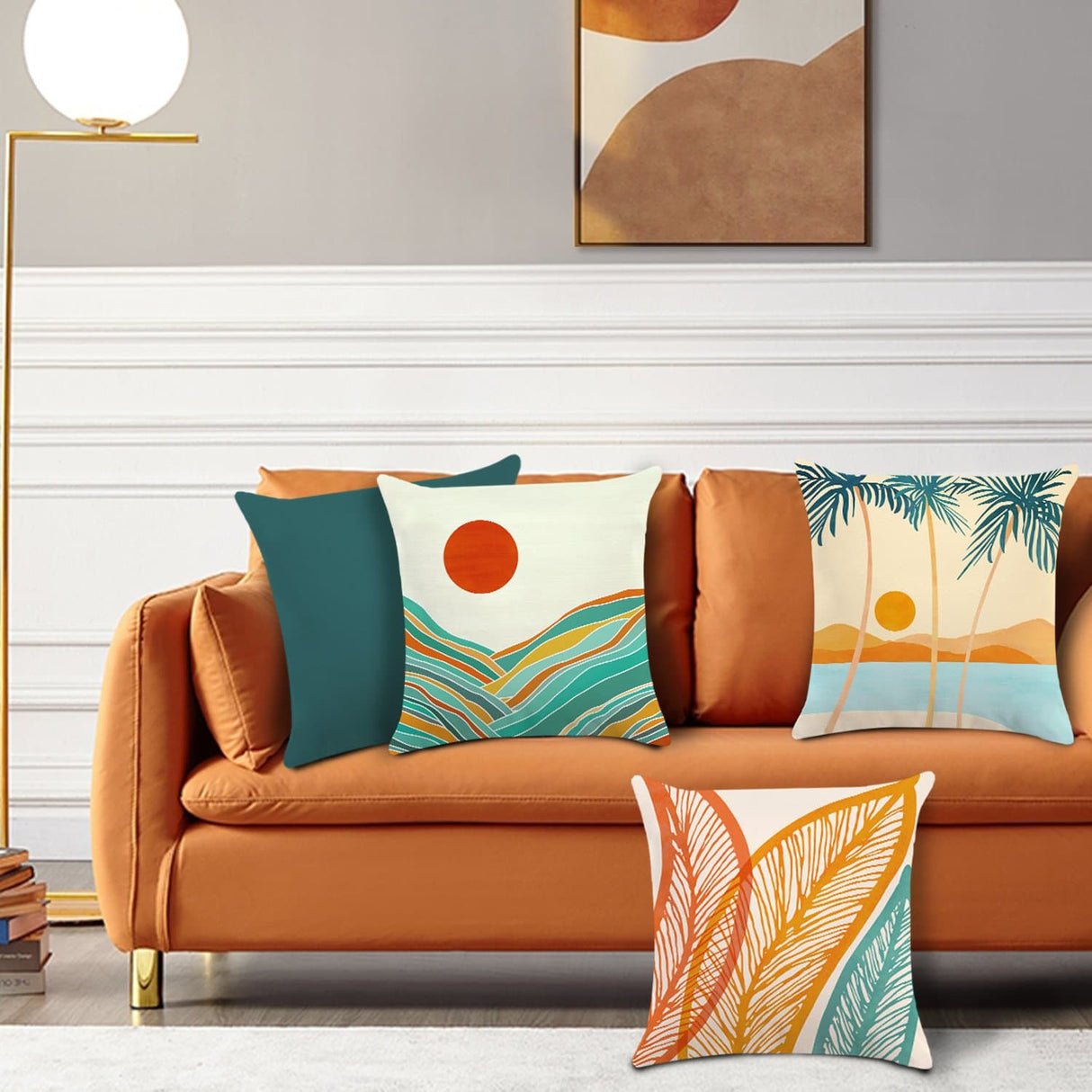 Mountains Modern Throw Pillow Covers