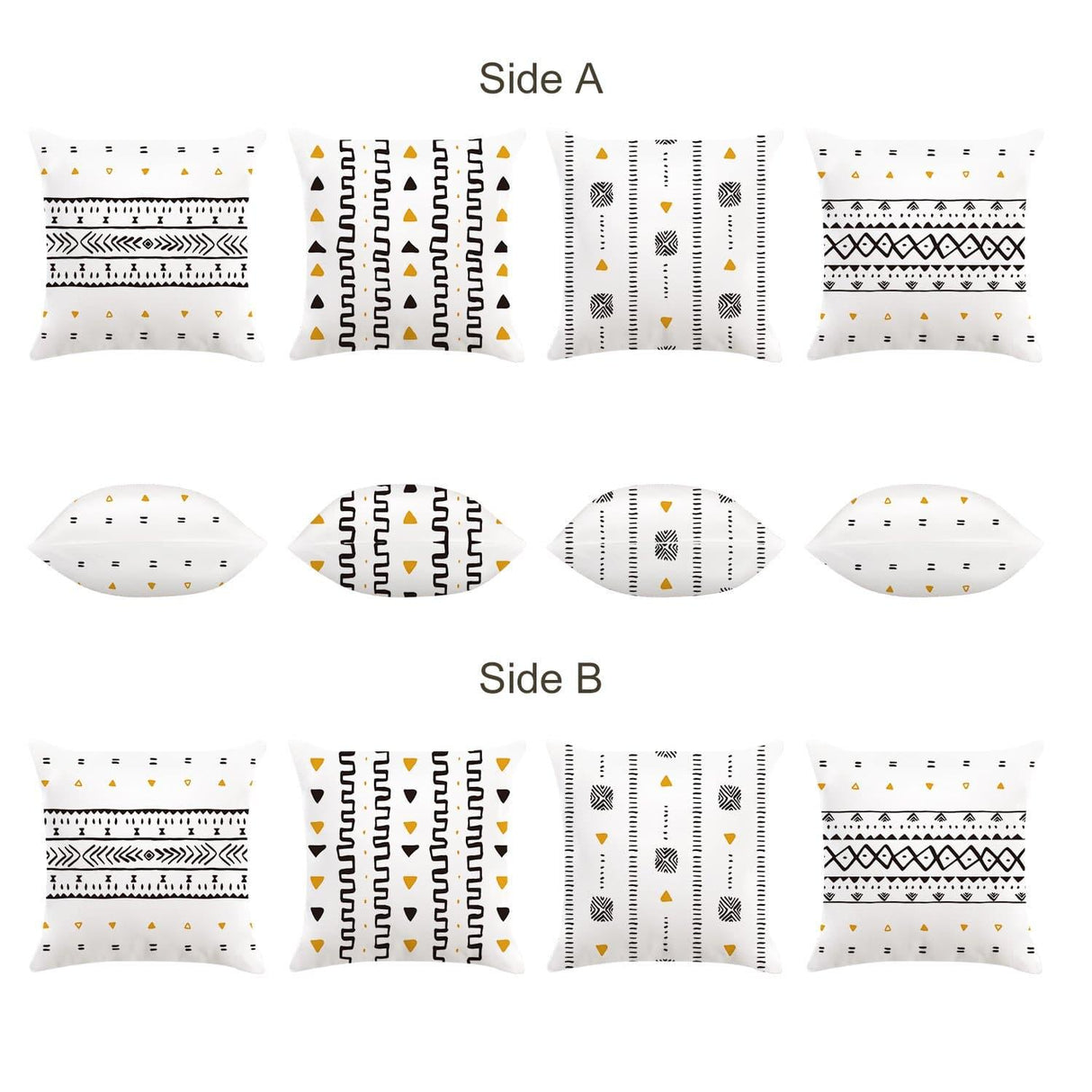 Boho Stripe Throw Pillow Covers