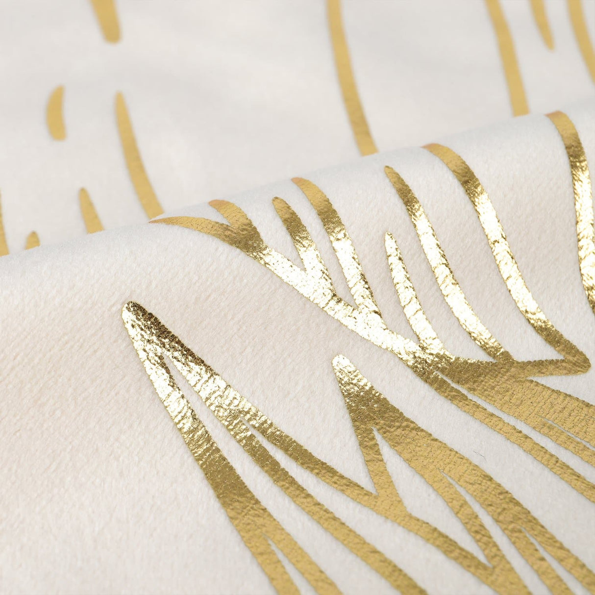 Gold Leaves Throw Pillow Covers