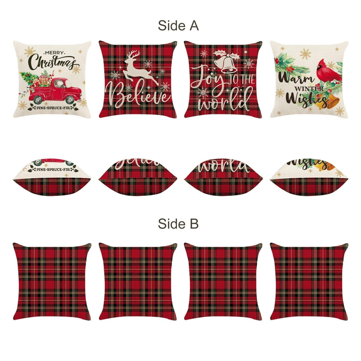 Christmas  Truck  Throw Pillow Covers