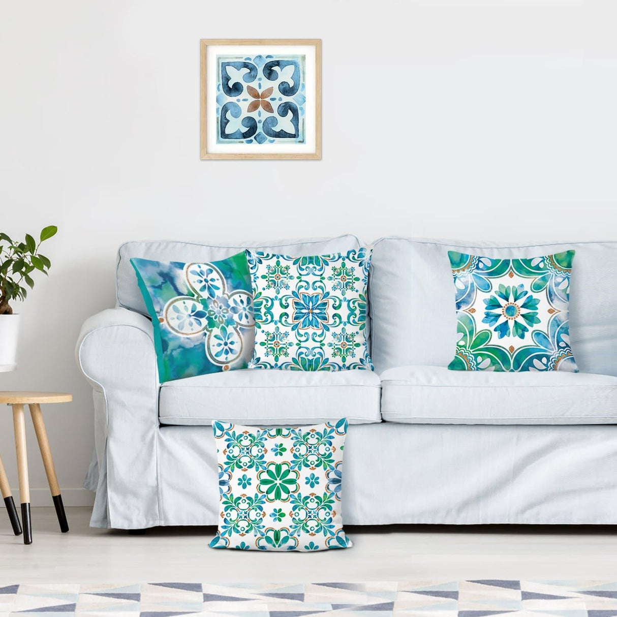 Boho Geometric Throw Pillow Covers