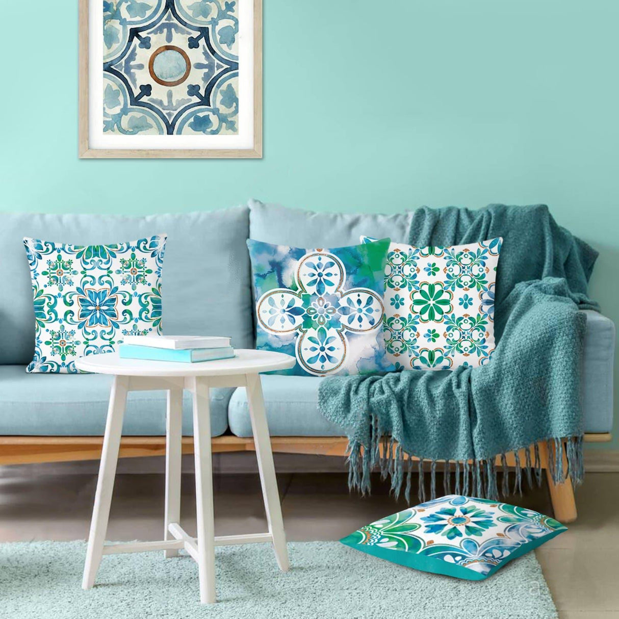 Boho Geometric Throw Pillow Covers