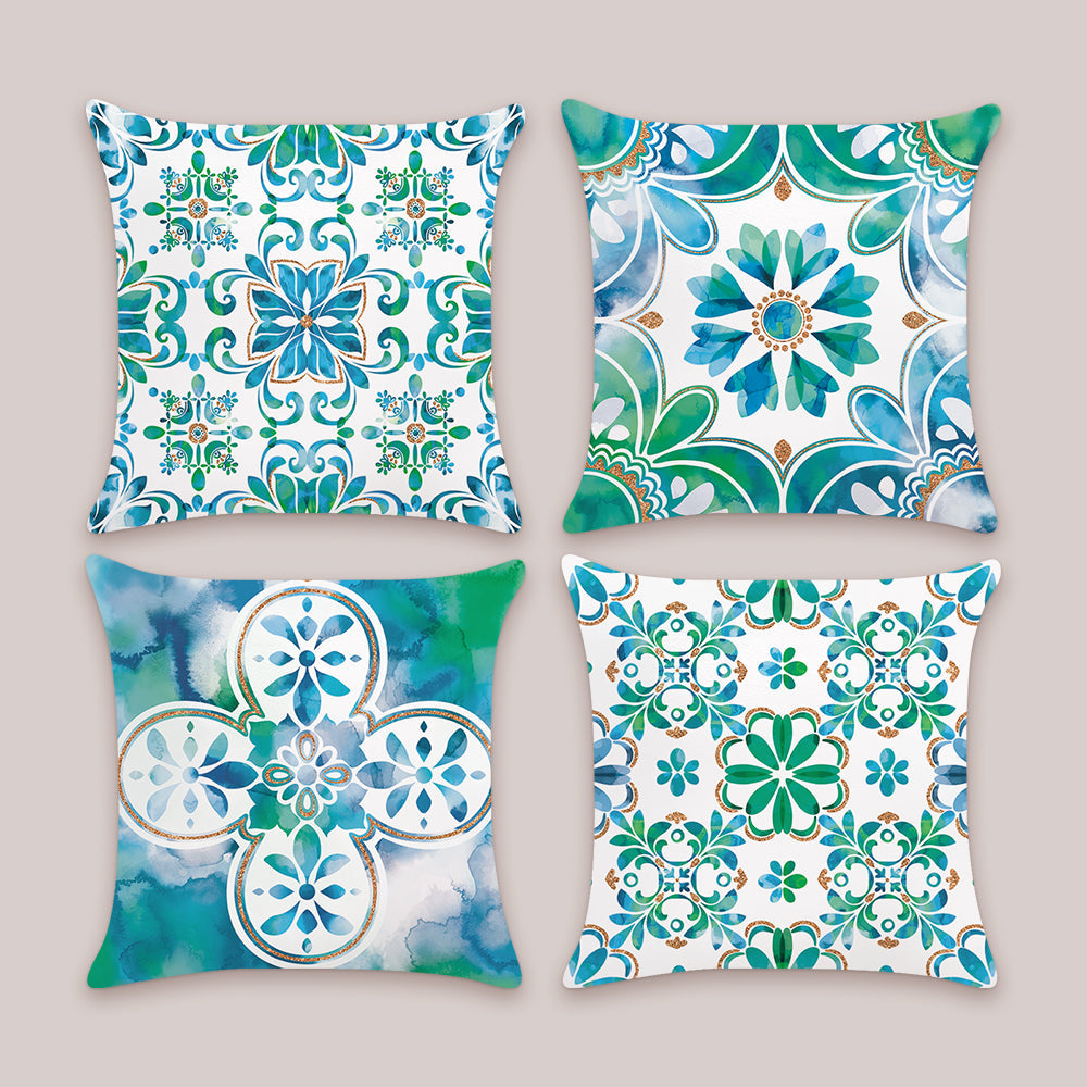 Boho Geometric Throw Pillow Covers
