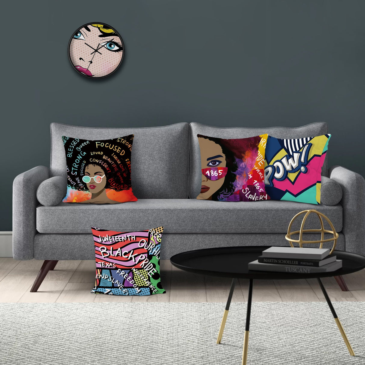 African Women Throw Pillow Covers