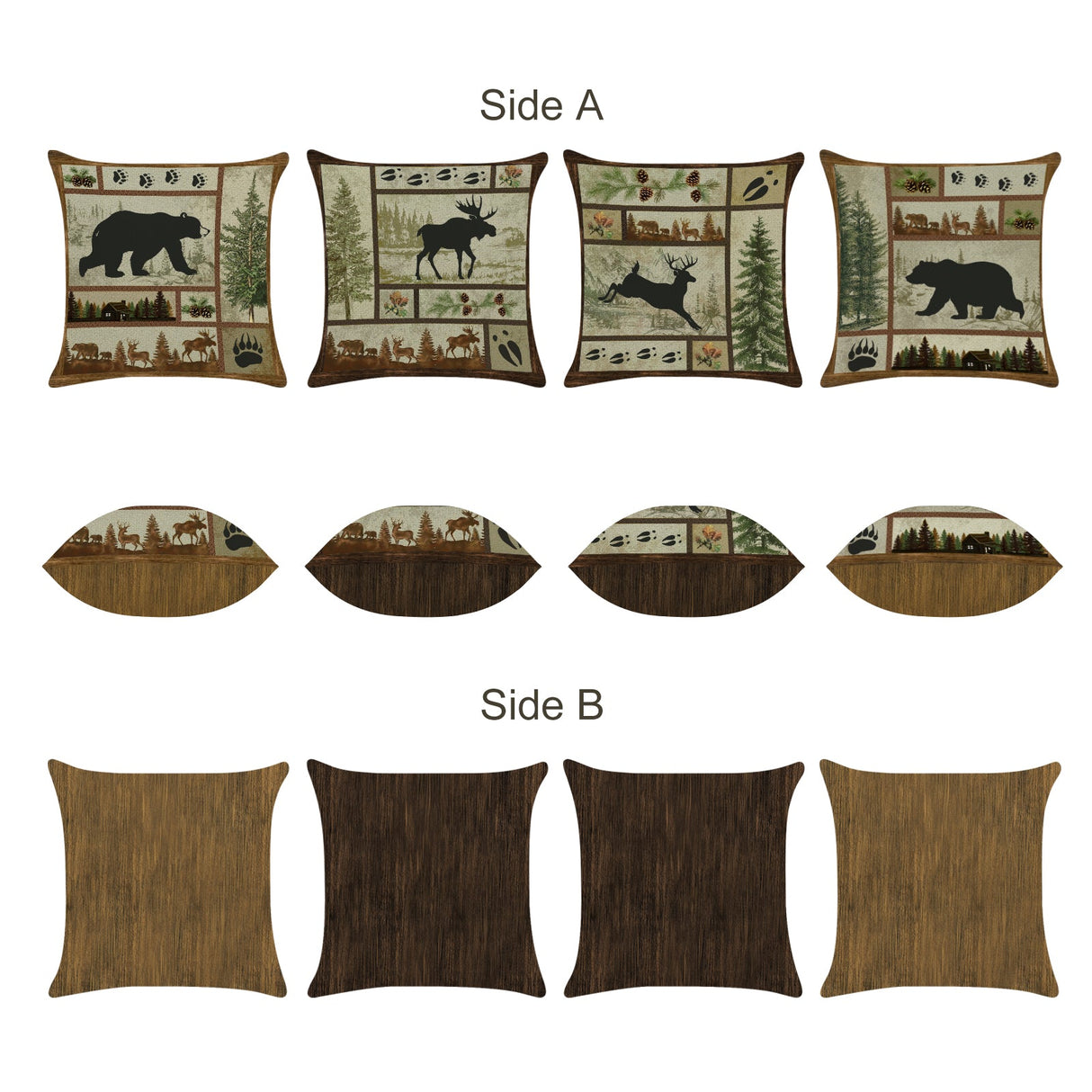 Vintage Farmhouse Animals Throw Pillow Covers