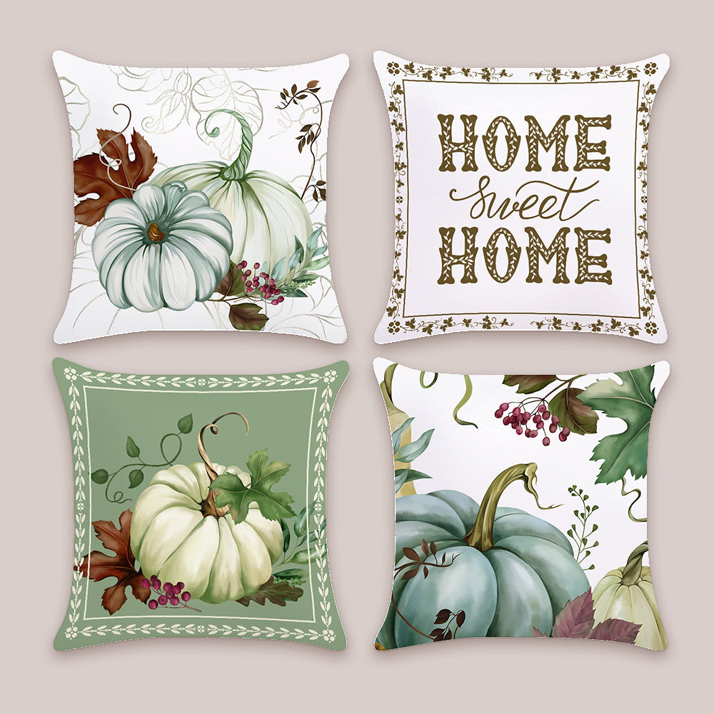 Fall Pumpkin Throw Pillow Covers